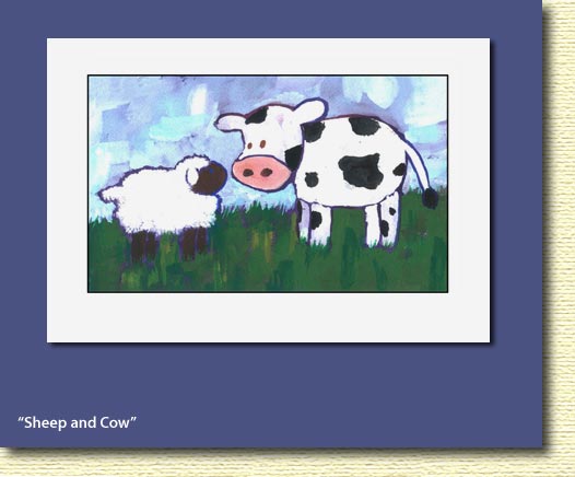 sheep & cow